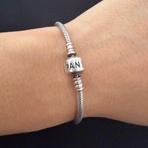 Pandora Silver Bracelet with Signature Charm